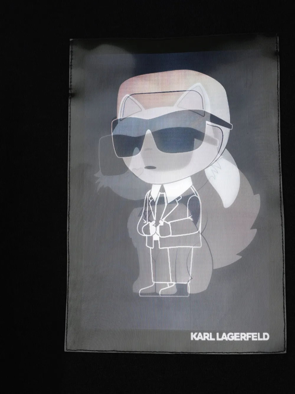 Karl Lagerfeld Kids Trui met patch en lange mouwen Zwart