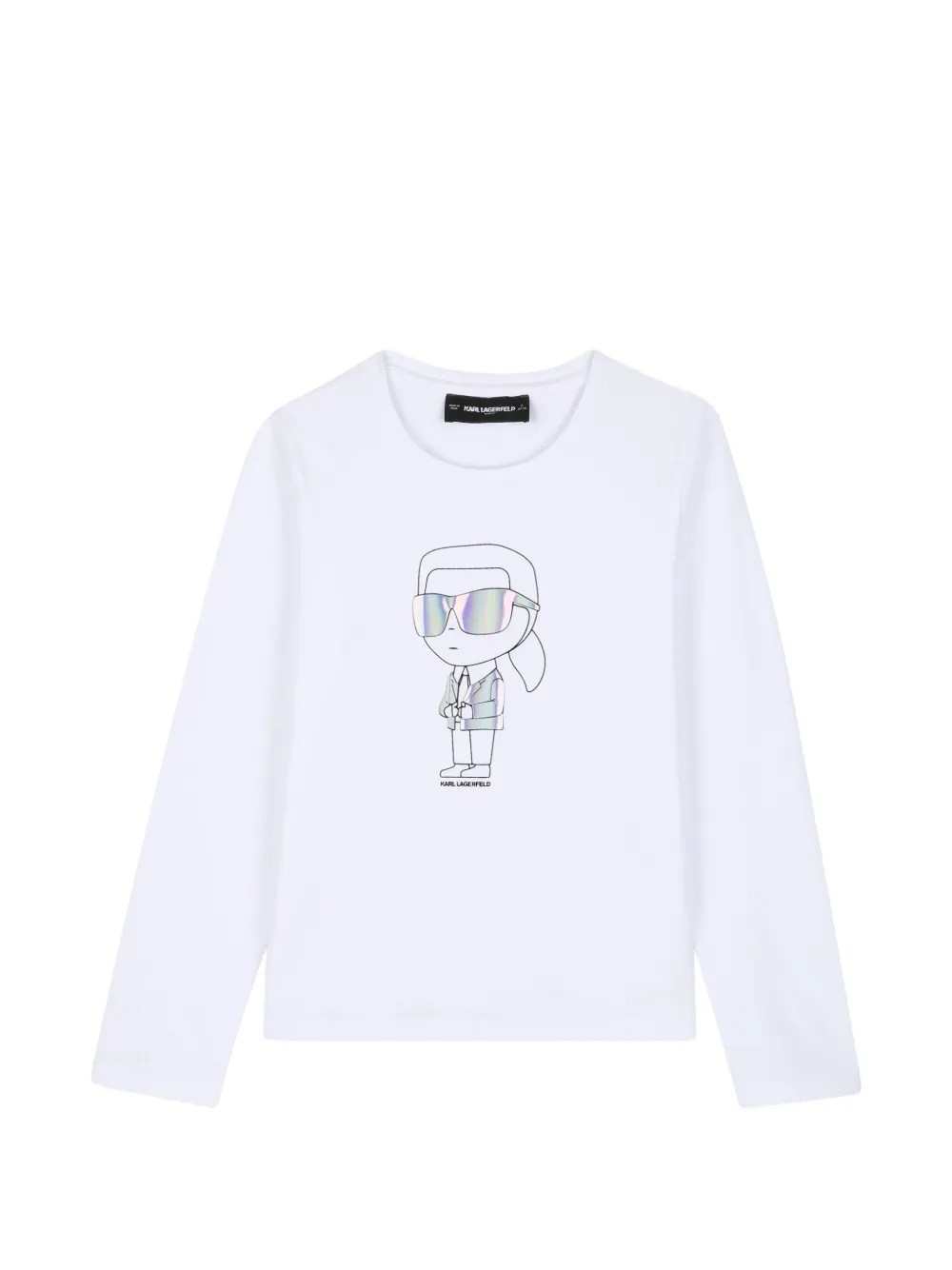Karl Lagerfeld Kids T-shirt con stampa Ikonik - Bianco