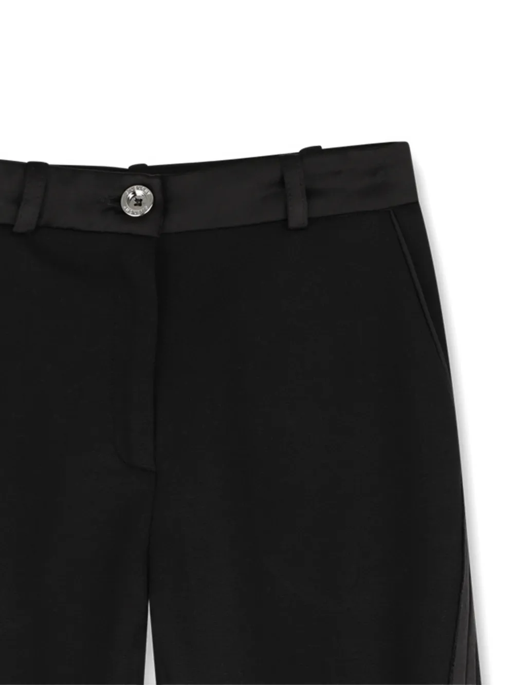Givenchy Kids Broek met zijstreep en satijnen afwerking Zwart