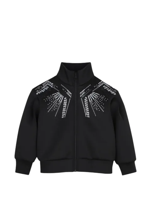 Karl Lagerfeld Kids rhinestone-embellished zip-up jacket