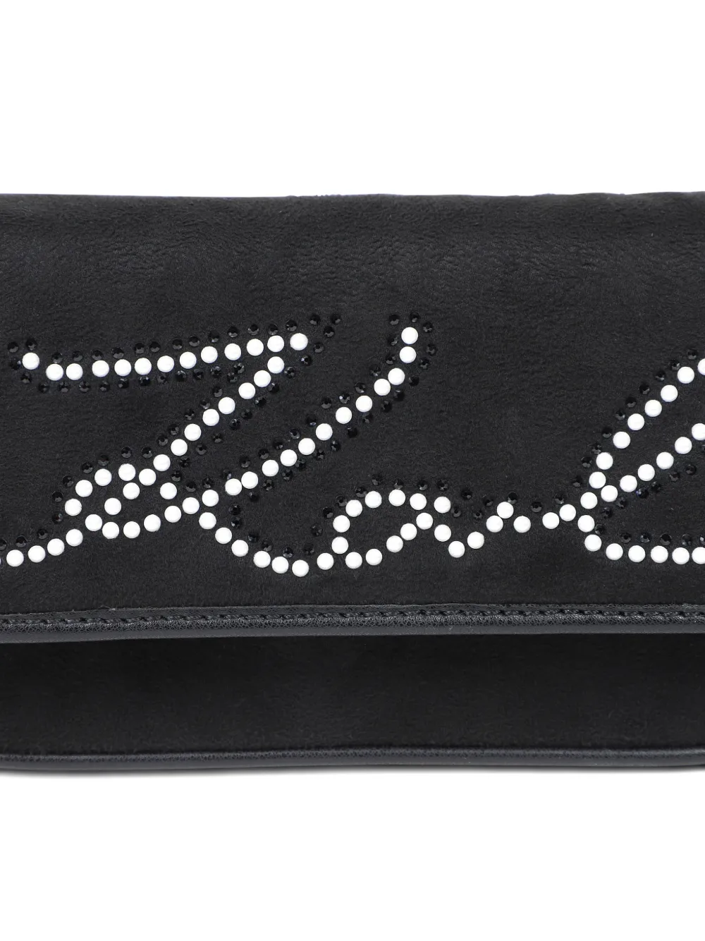 Karl Lagerfeld Kids Schoudertas met stras en logo-print Zwart