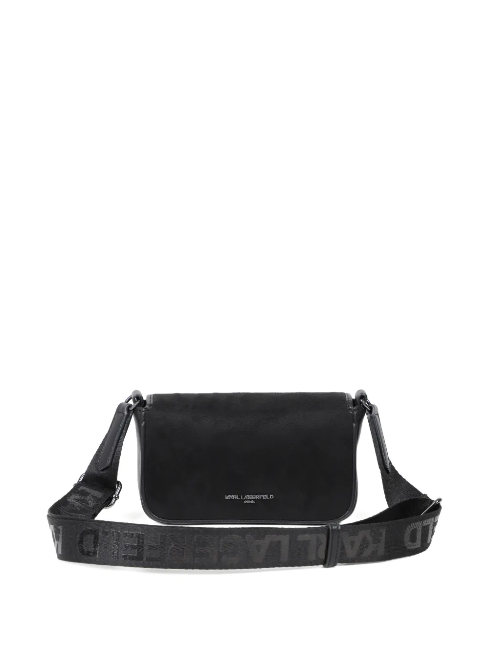 Karl Lagerfeld Kids Schoudertas met stras en logo-print Zwart