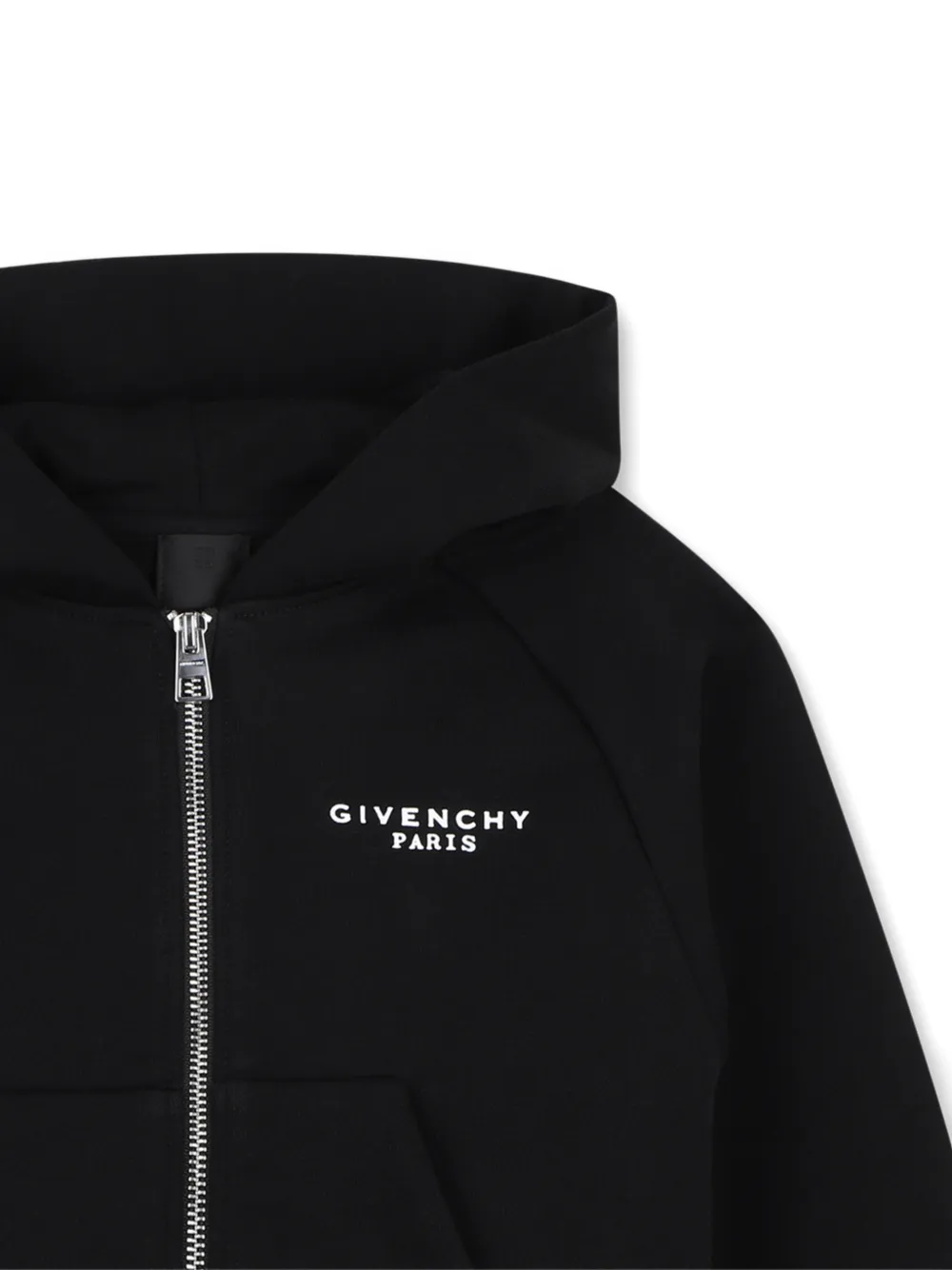 Givenchy Kids Hoodie met logoprint en rits Zwart