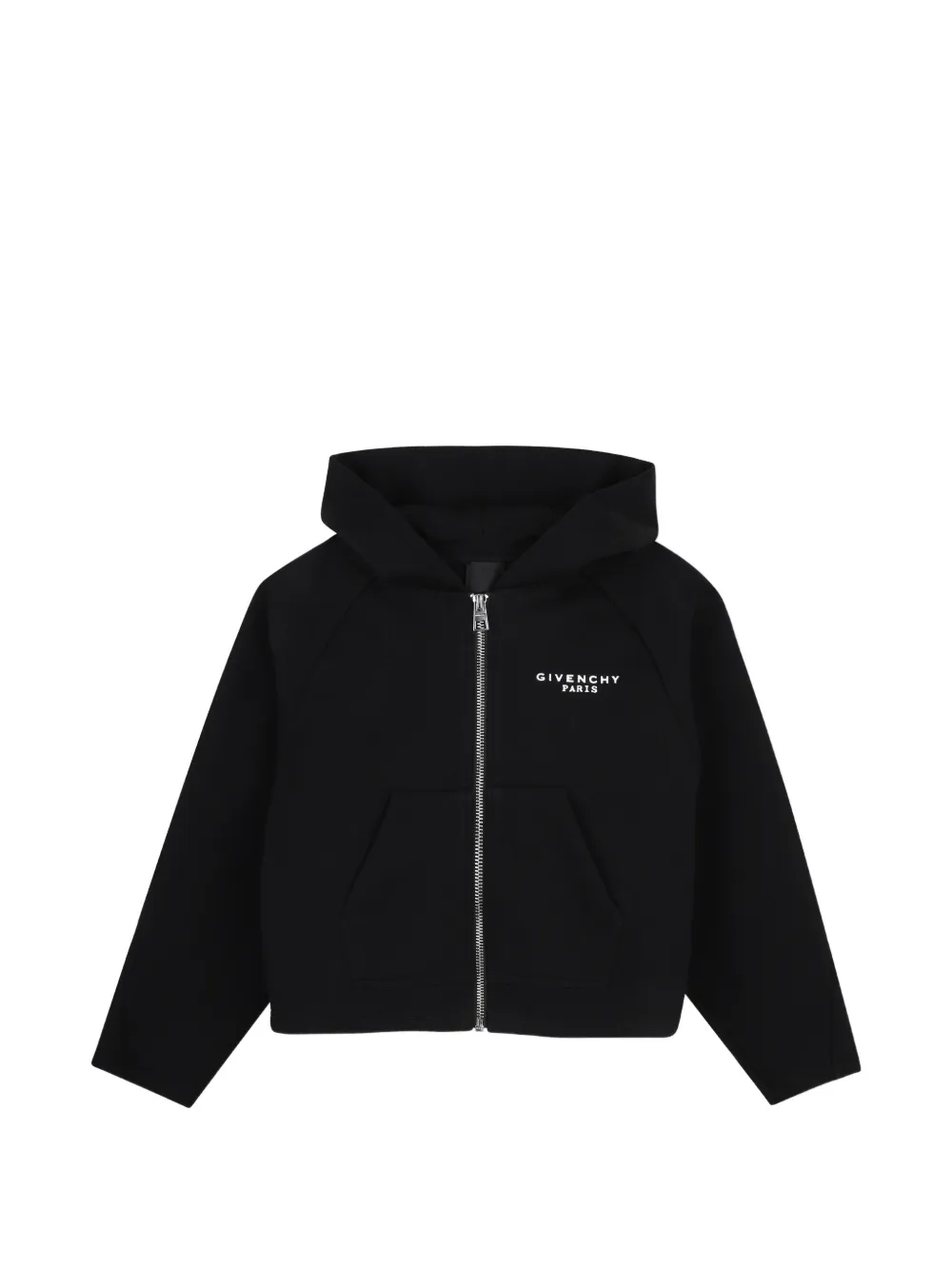 Givenchy Kids logo-print zip-up hoodie - Black