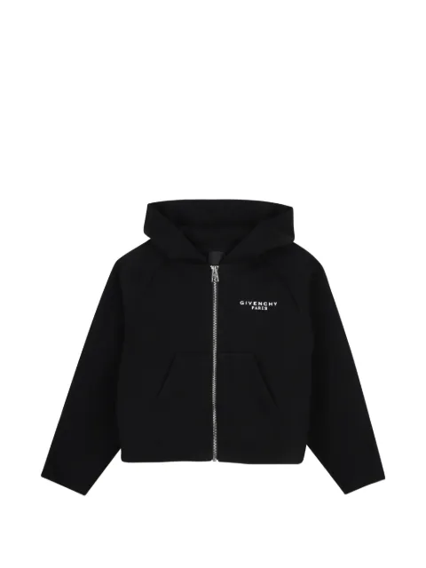 Givenchy Kids logo-print zip-up hoodie