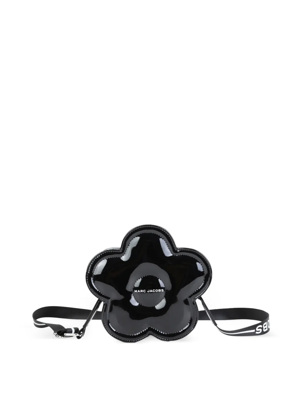 Marc Jacobs Kids flower-shaped patent shoulder bag - Nero