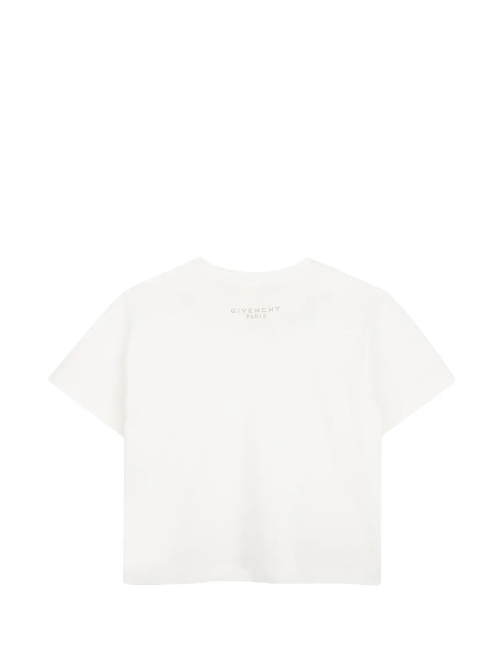 Givenchy Kids T-shirt met geborduurde bloemen Wit