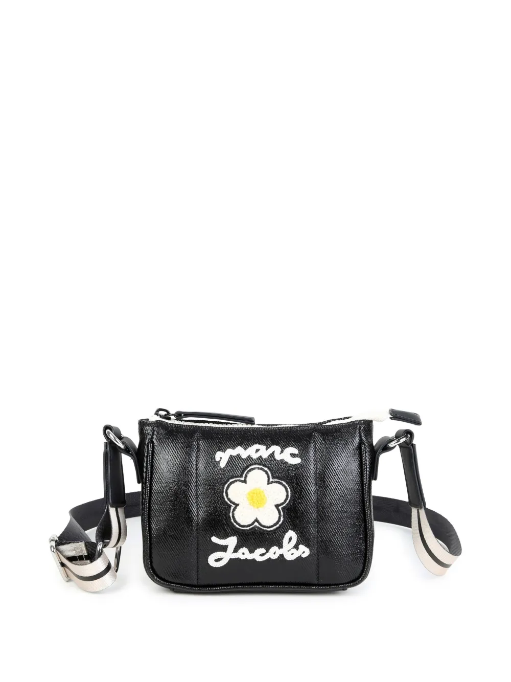 Marc Jacobs Kids flower-patch shoulder bag - Nero