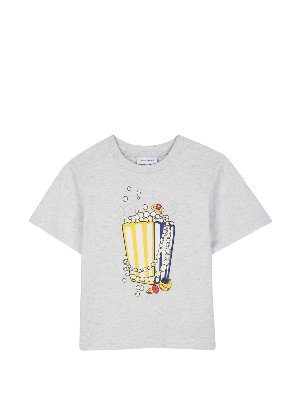 Marc Jacobs Kids T-shirt in cotone con stampa grafica - Grigio