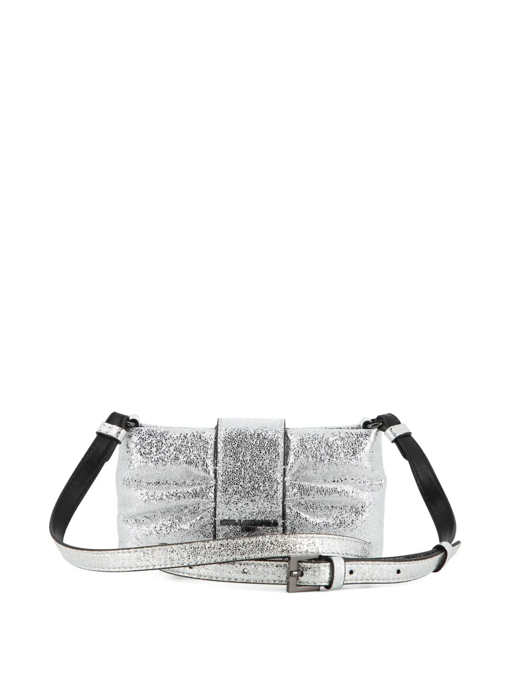 Karl Lagerfeld Kids Ikon Choupette metallic schoudertas met strikdetail Zilver