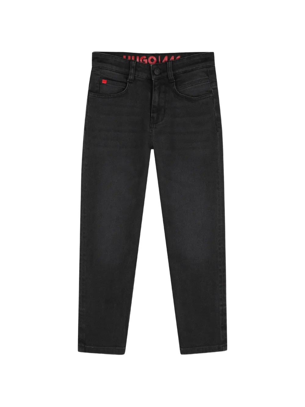 HUGO KIDS Jeans con applicazione logo - Nero