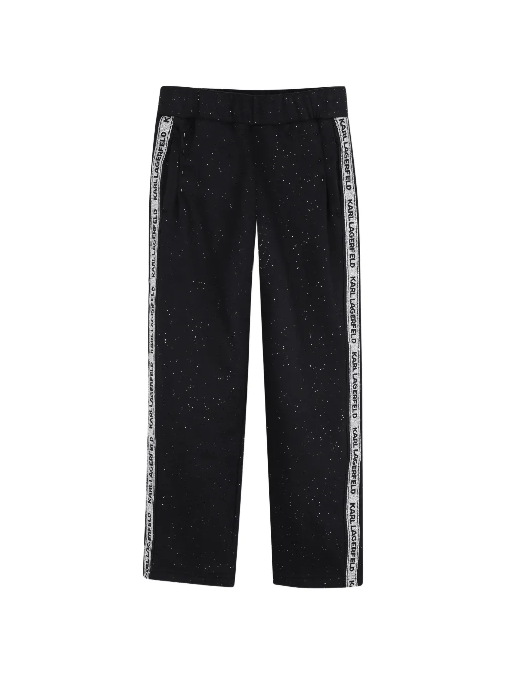 Karl Lagerfeld Kids Pantaloni sportivi con logo - Nero