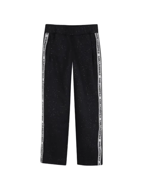 Karl Lagerfeld Kids logo-tape track pants