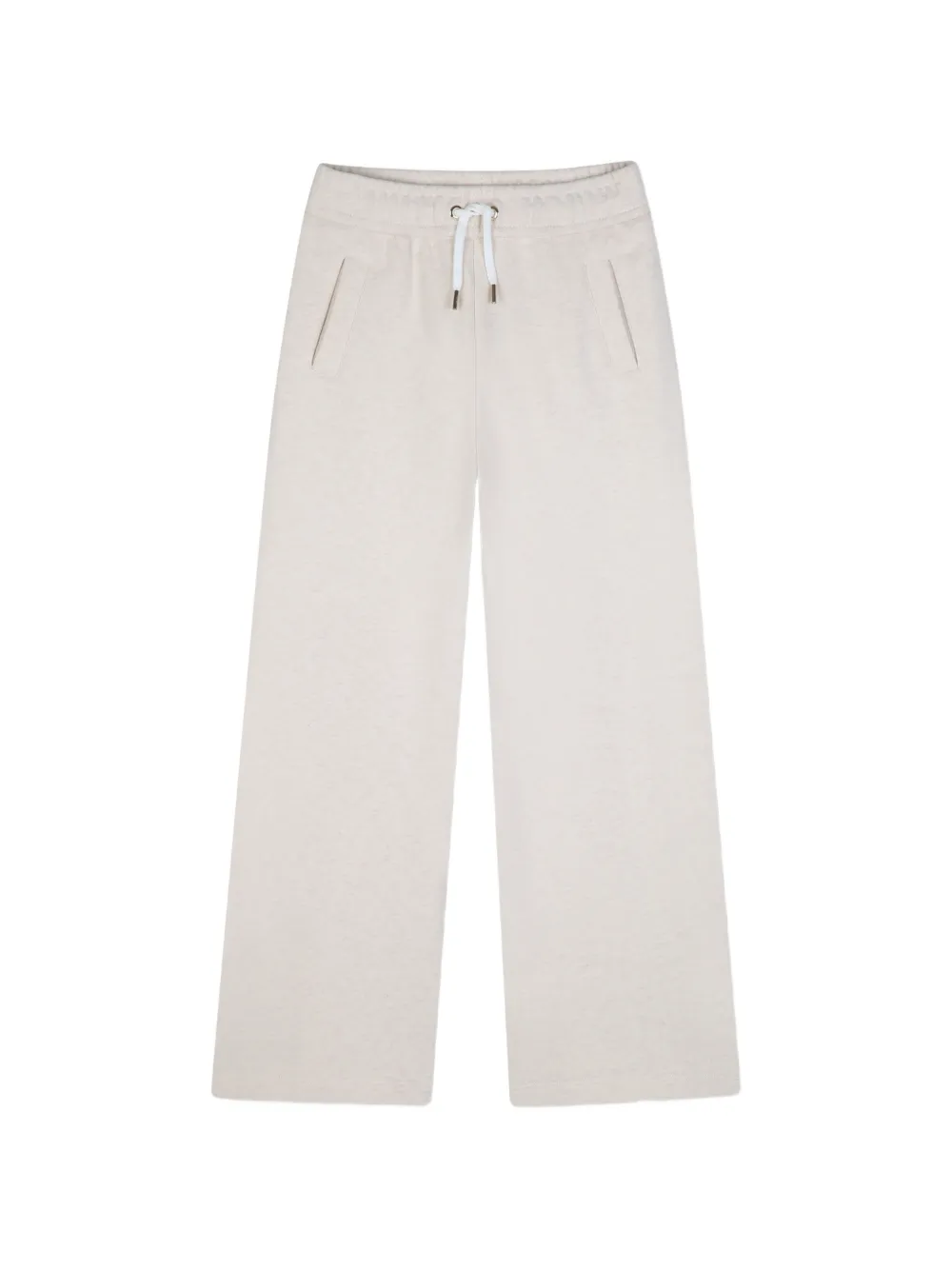 Chloé Kids' Drawstring Wide-leg Track Pants In Neutral