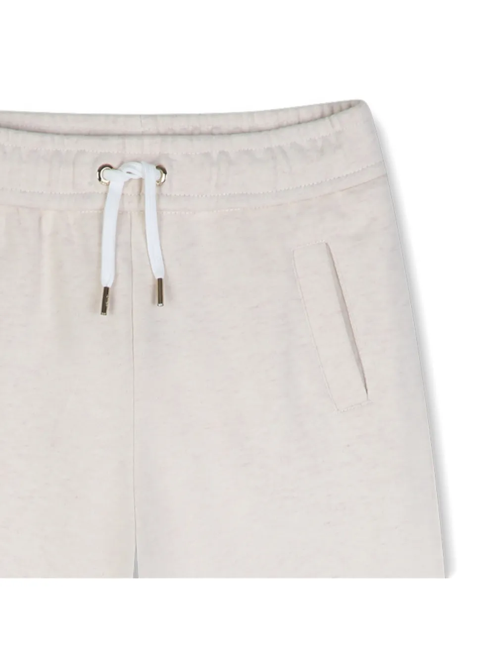 Chloé Kids Trainingsbroek met wijde pijpen en trekkoord Beige