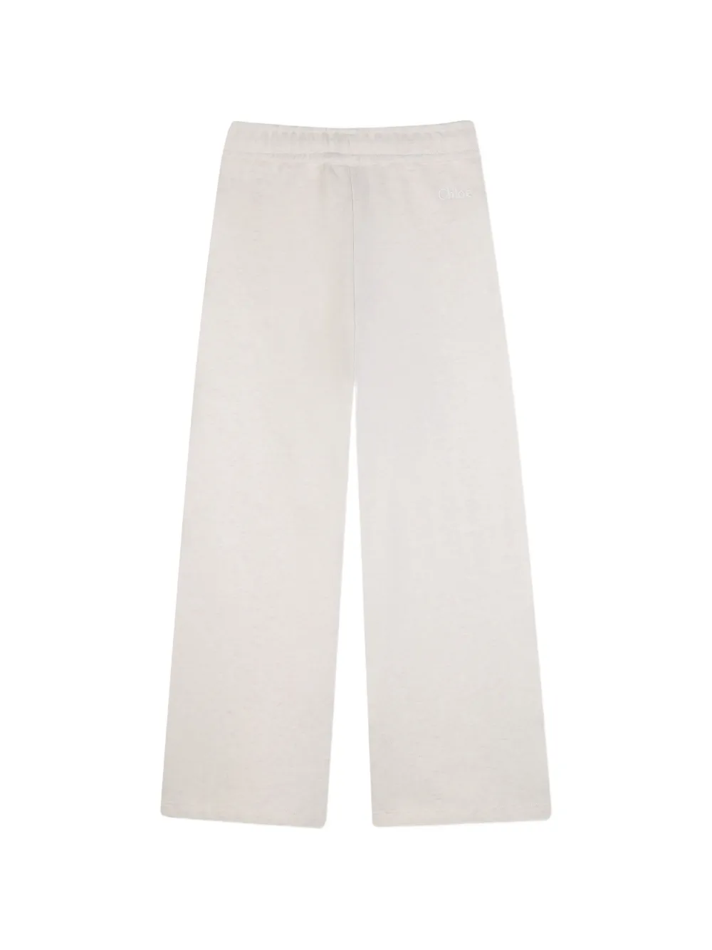Chloé Kids Trainingsbroek met wijde pijpen en trekkoord Beige