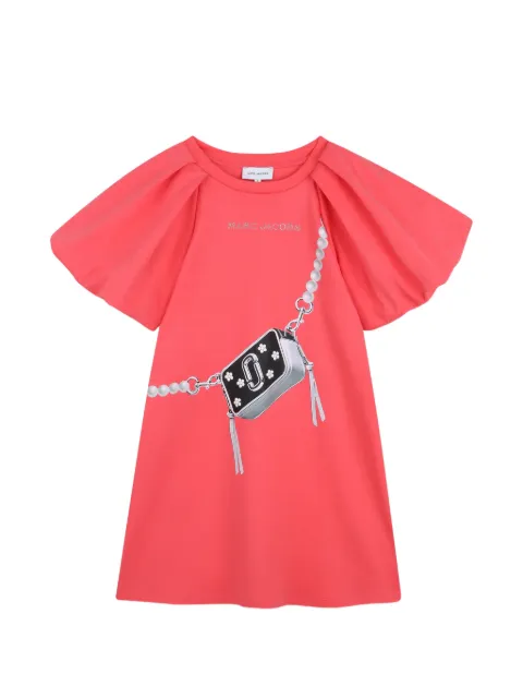Marc Jacobs Kids Snapshot puff-sleeve dress