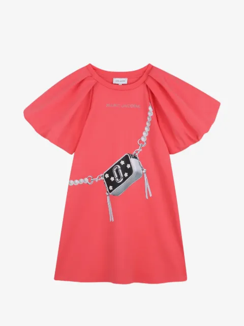 Marc Jacobs Kids Snapshot puff-sleeve dress
