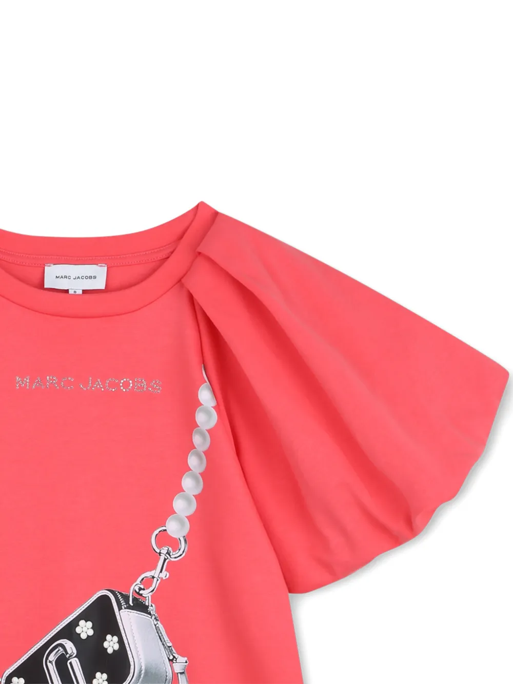 Marc Jacobs Kids Snapshot jurk met pofmouwen Roze