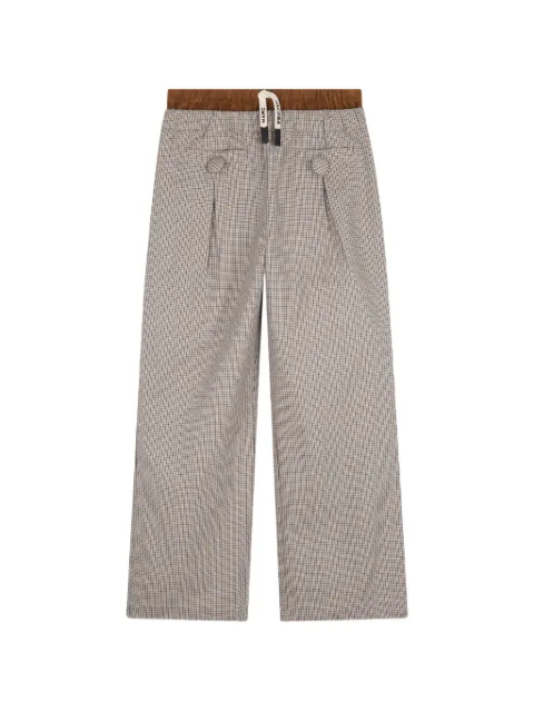 Marc Jacobs Kids pantalones con pinzas y motivo de cuadros