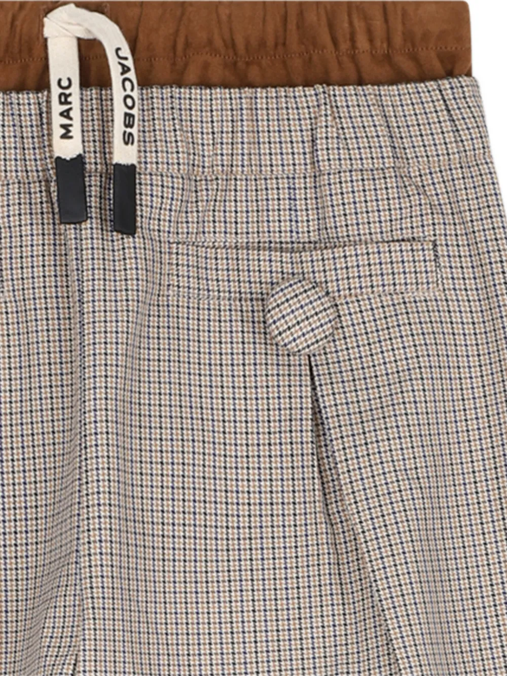 Marc Jacobs Kids Geruite plooibroek Beige