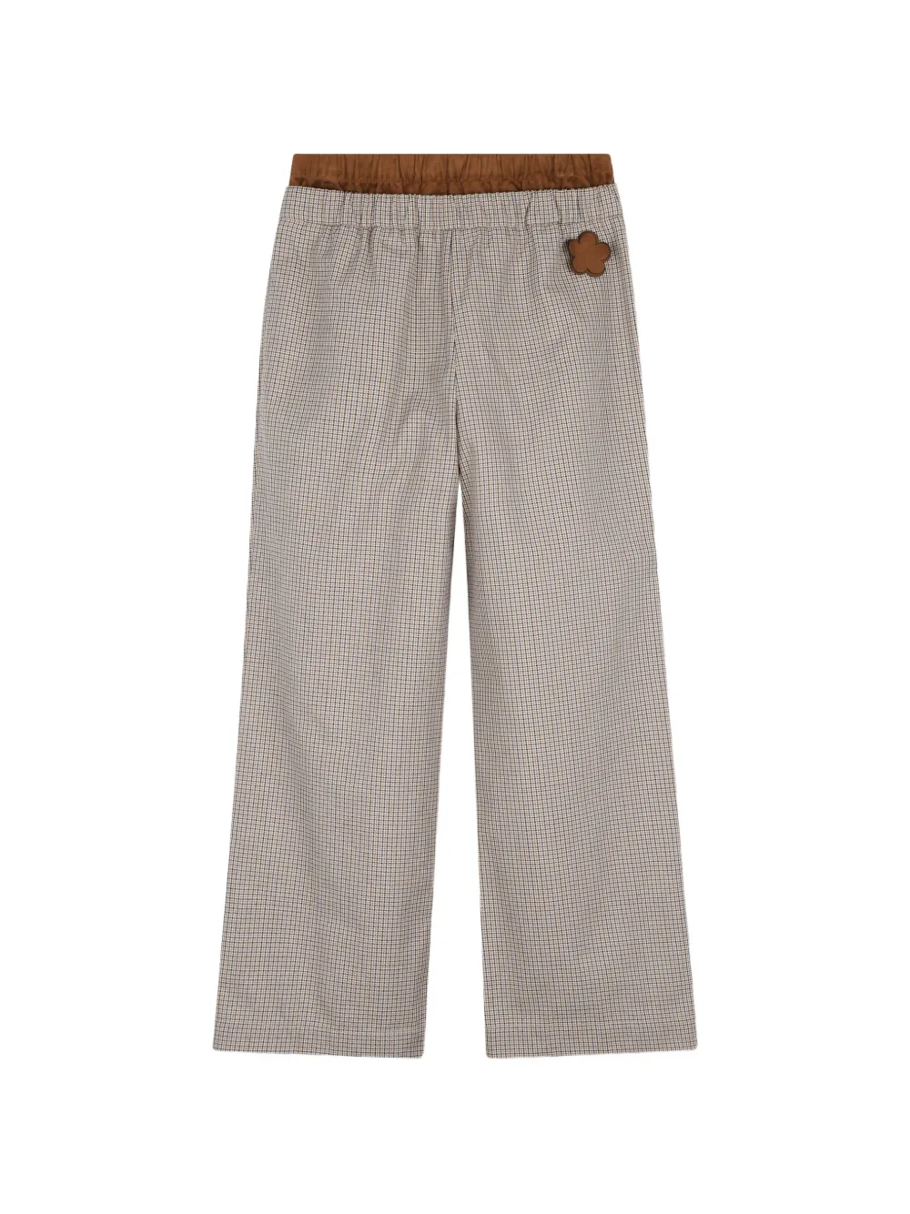 Marc Jacobs Kids Geruite plooibroek Beige