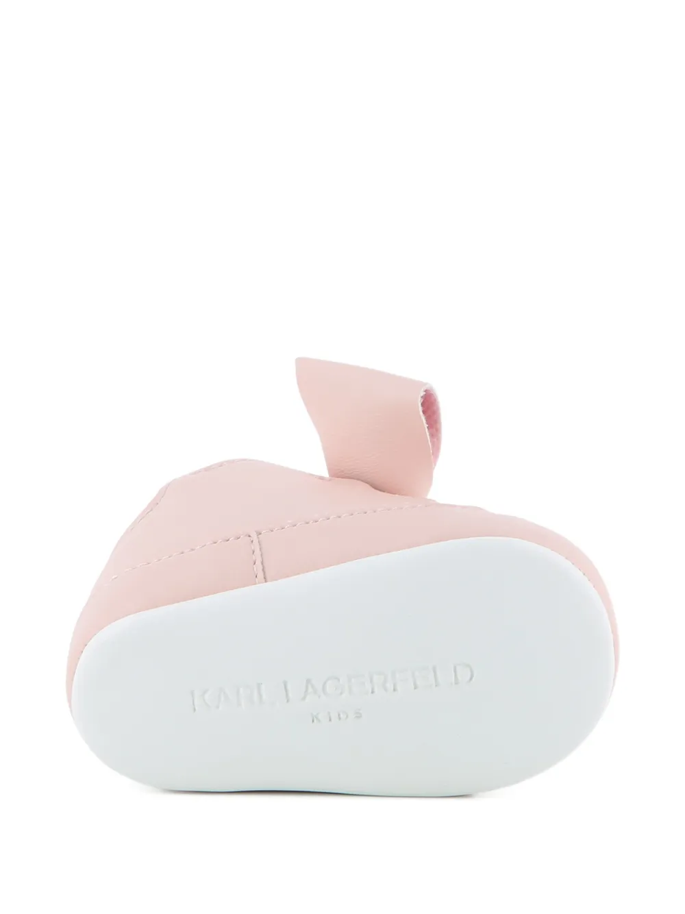 Karl Lagerfeld Kids Babyschoentjes met strik-detail en Choupette-patch Roze