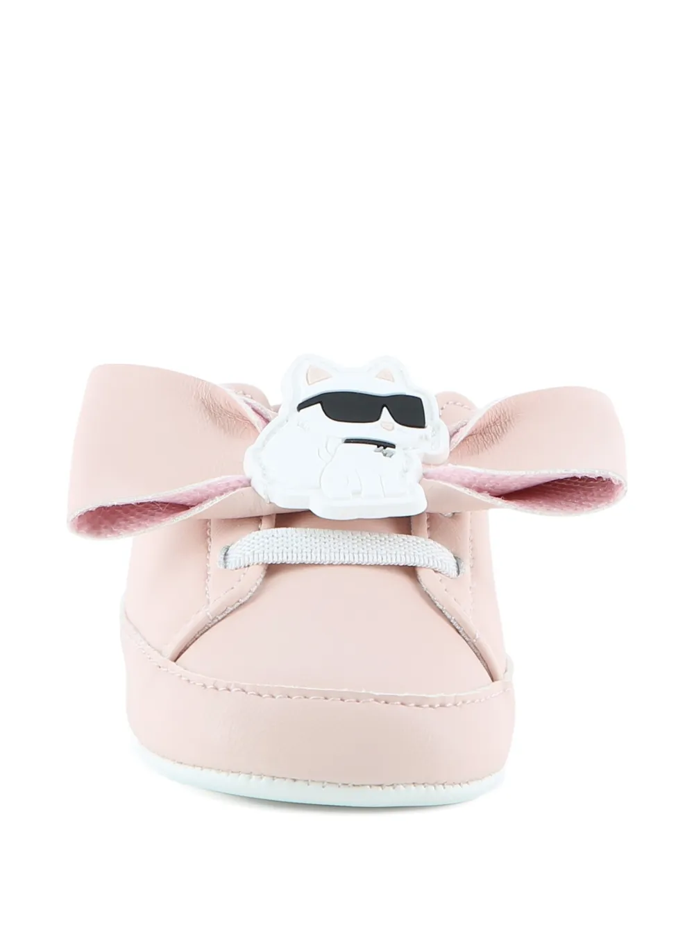 Karl Lagerfeld Kids Babyschoentjes met strik-detail en Choupette-patch Roze