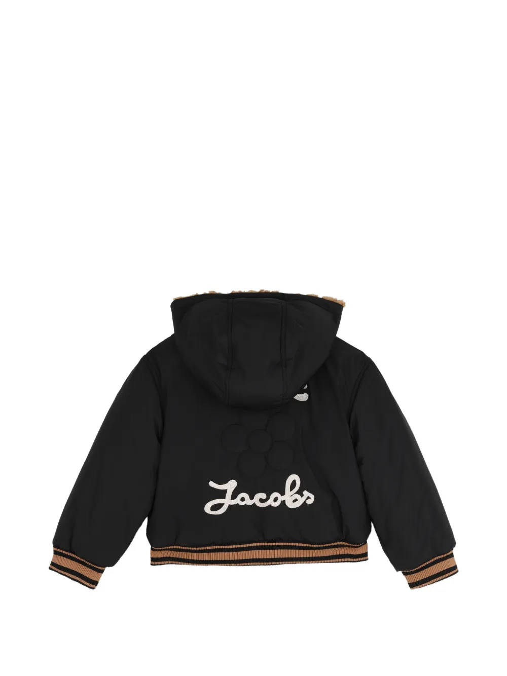 Marc Jacobs Kids Omkeerbare hoodie van imitatielamswol Bruin