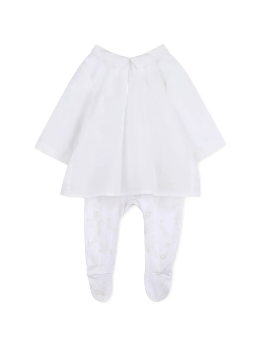 Givenchy Kids Katoenen babypakje met bloemenprint Wit
