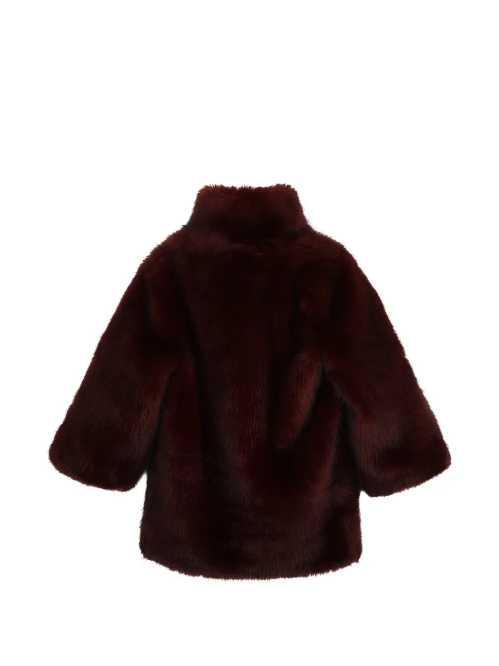 Chloé Kids Jas van imitatiebont Rood