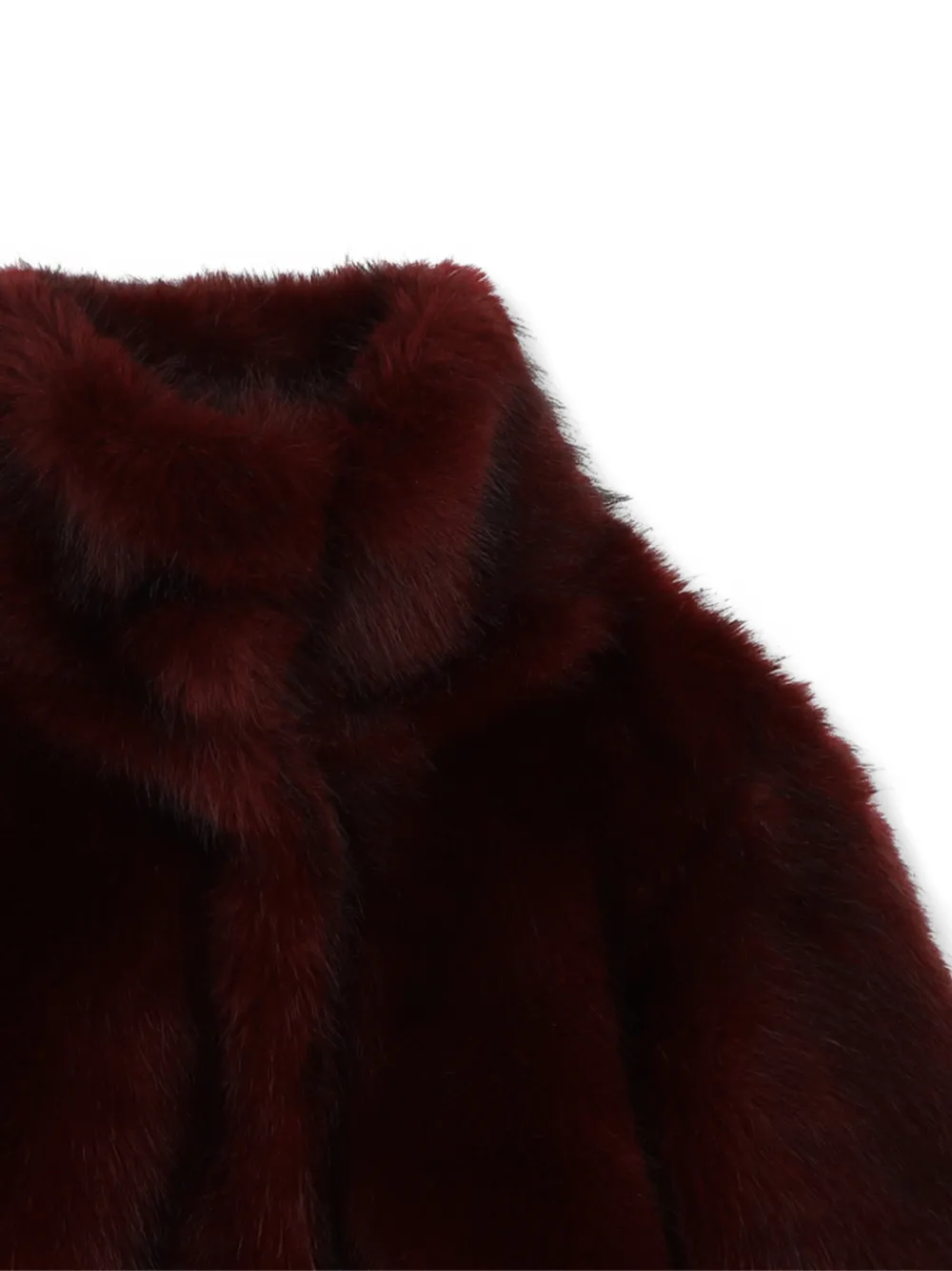 Chloé Kids Jas van imitatiebont Rood