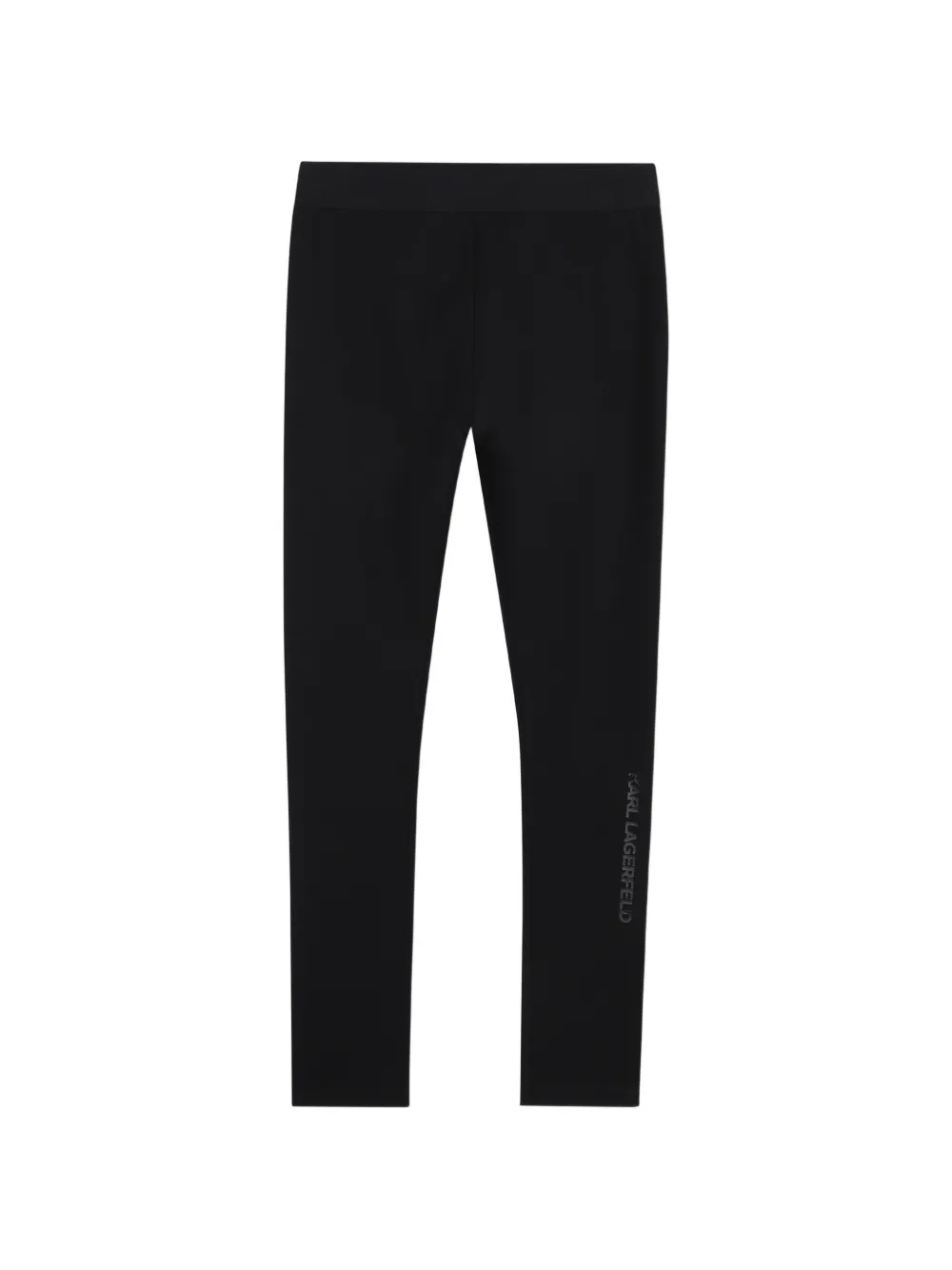 Karl Lagerfeld Kids Leggings con stampa logo - Nero