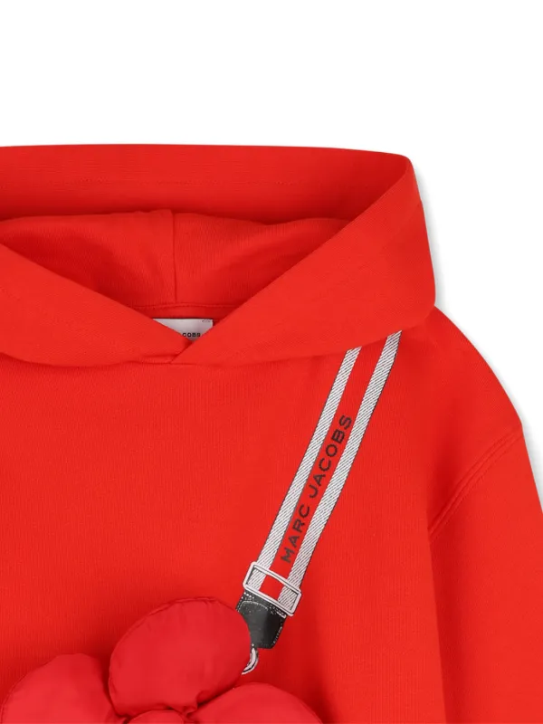 Marc Jacobs Kids flower-appliqué Hoodie | Red | FARFETCH