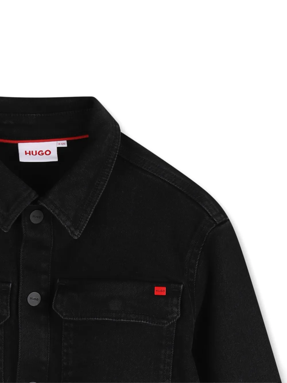 HUGO KIDS Shirt met ombré-effect Zwart