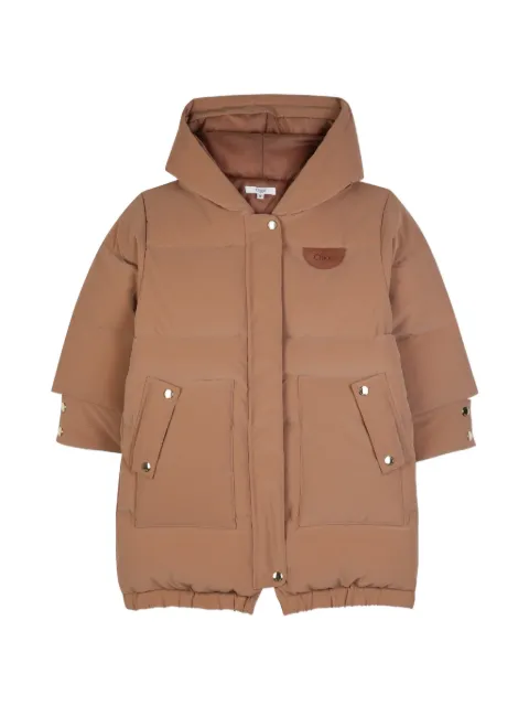 Chloé Kids doudoune à capuche