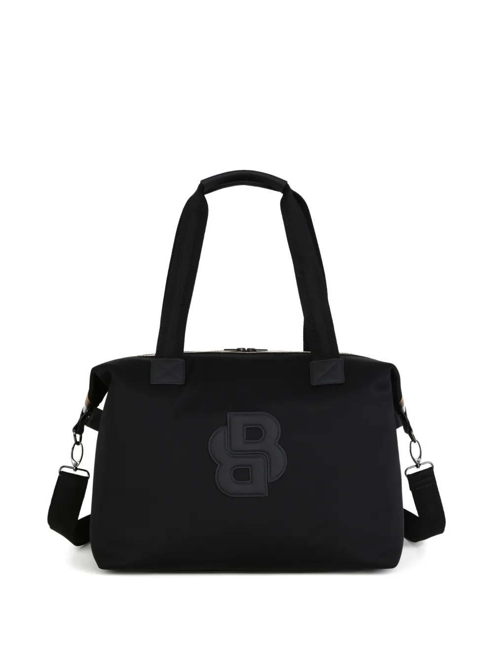 BOSS Kidswear Wickeltasche mit Logo-Patch - Schwarz