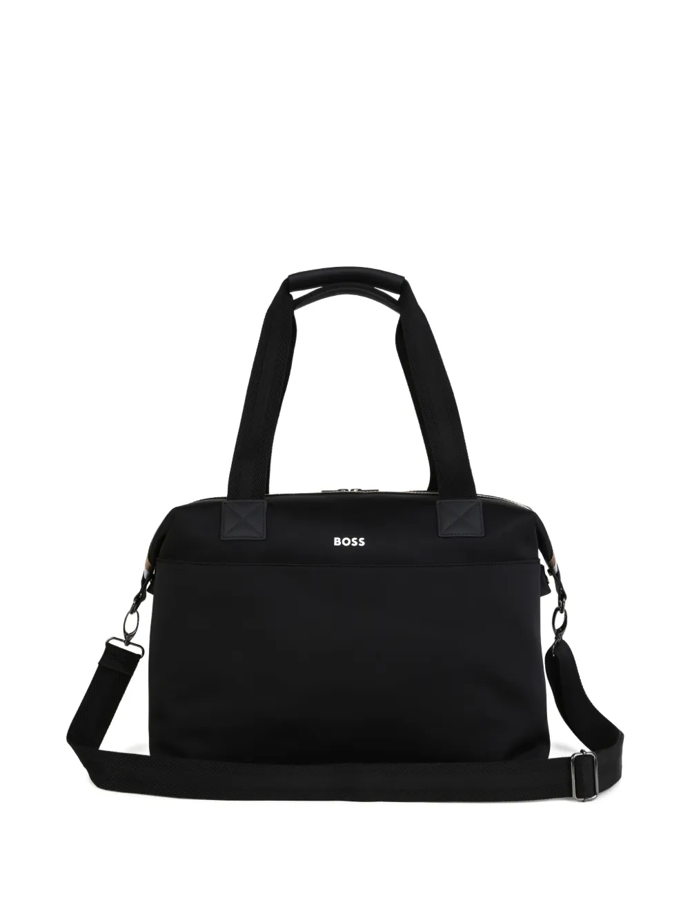 BOSS Kidswear Luiertas met logopatch Zwart