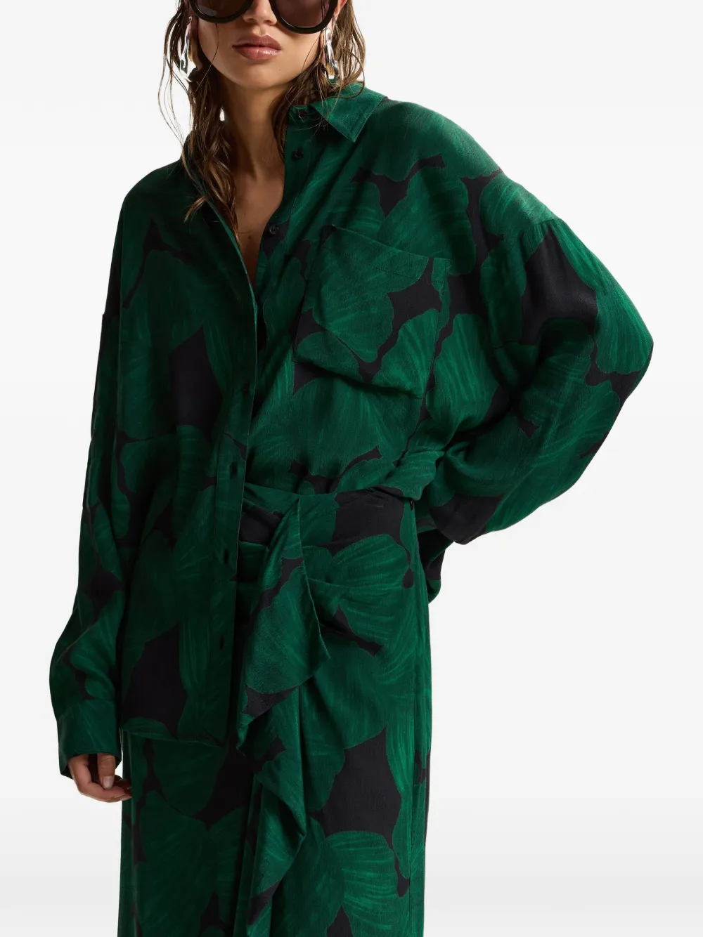 Essentiel Antwerp Oversized blouse Groen