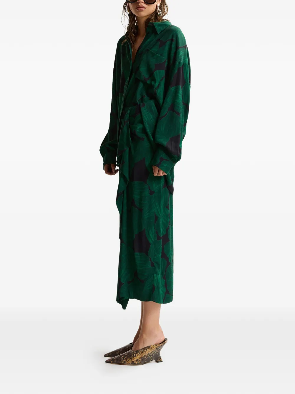 Essentiel Antwerp Oversized blouse Groen