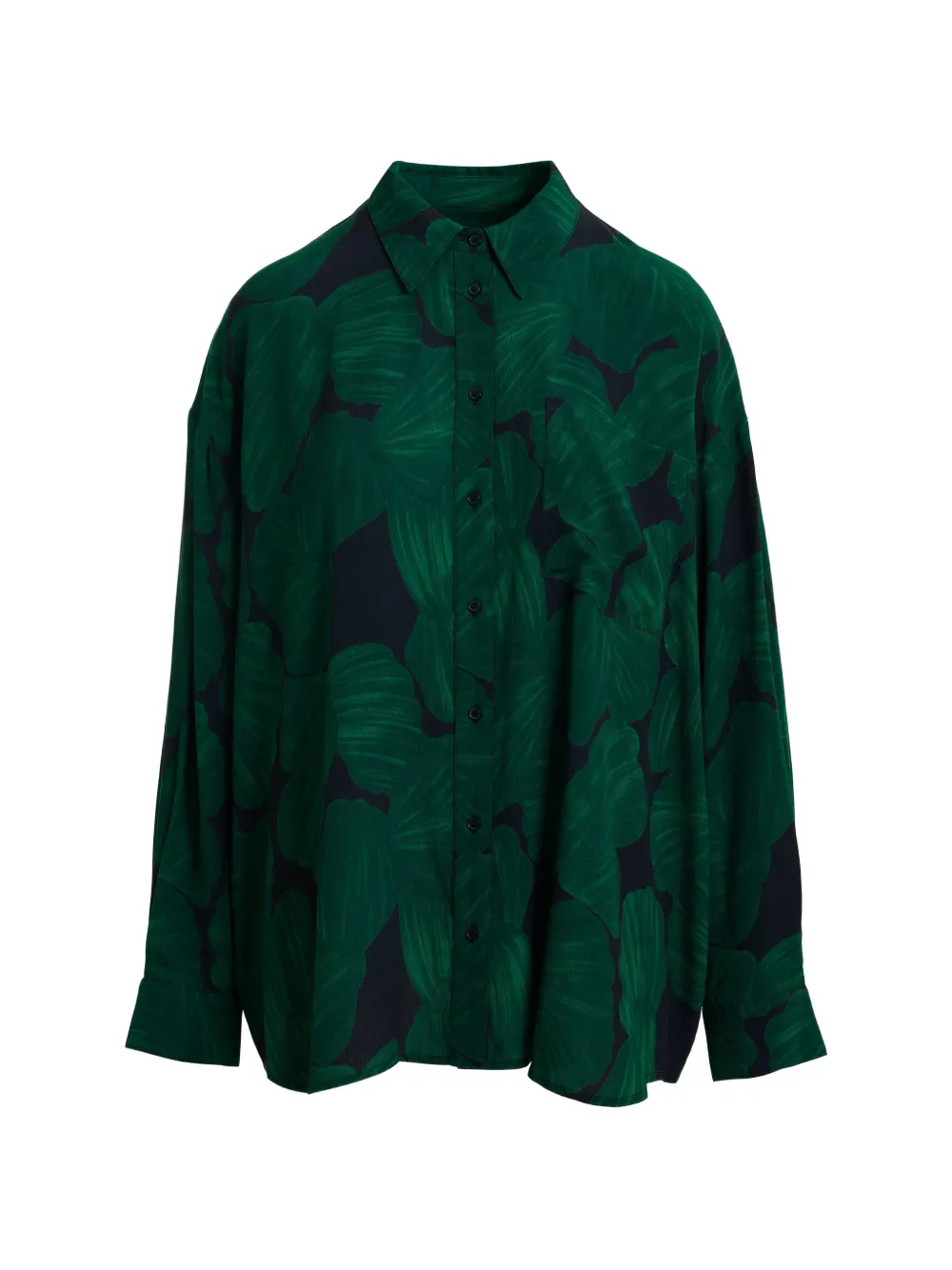 Essentiel Antwerp Camicia oversize con stampa - Verde