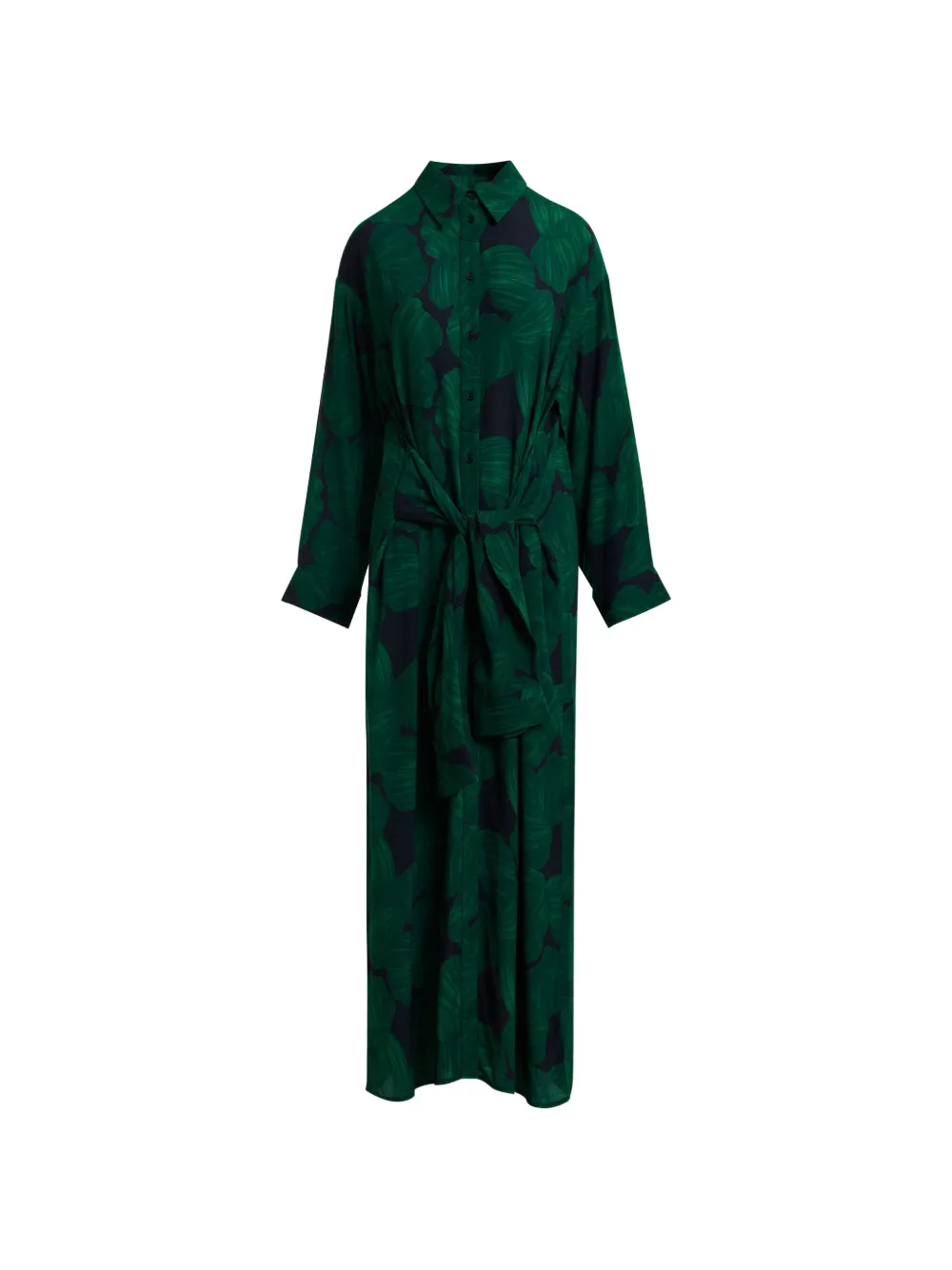 Essentiel Antwerp Chemisier midi con stampa - Verde