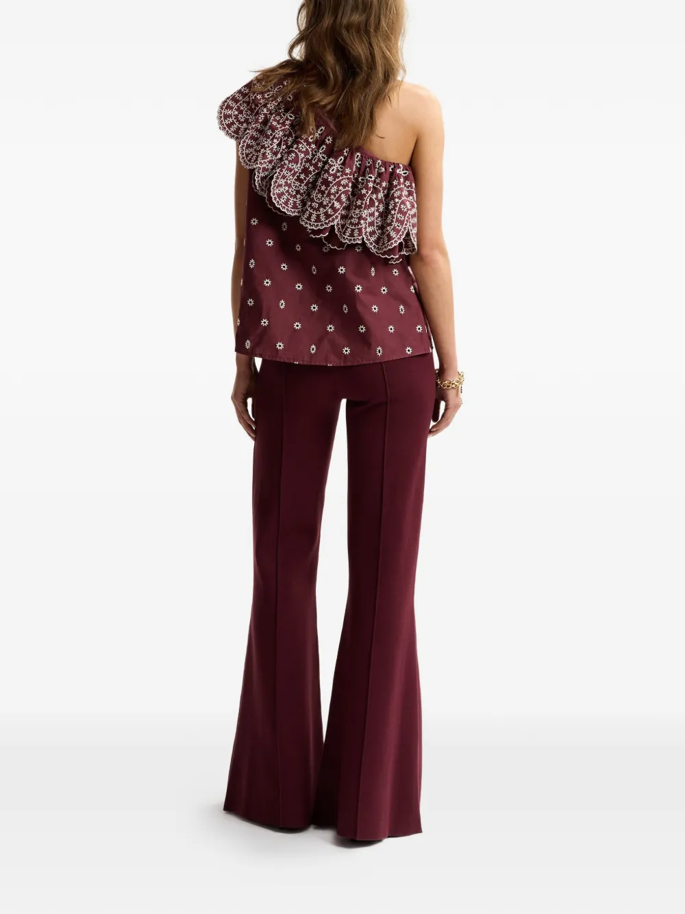 Essentiel Antwerp Flared pantalon Rood