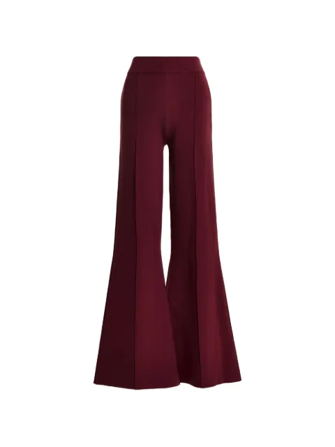 Essentiel Antwerp pressed-crease flared knitted trousers