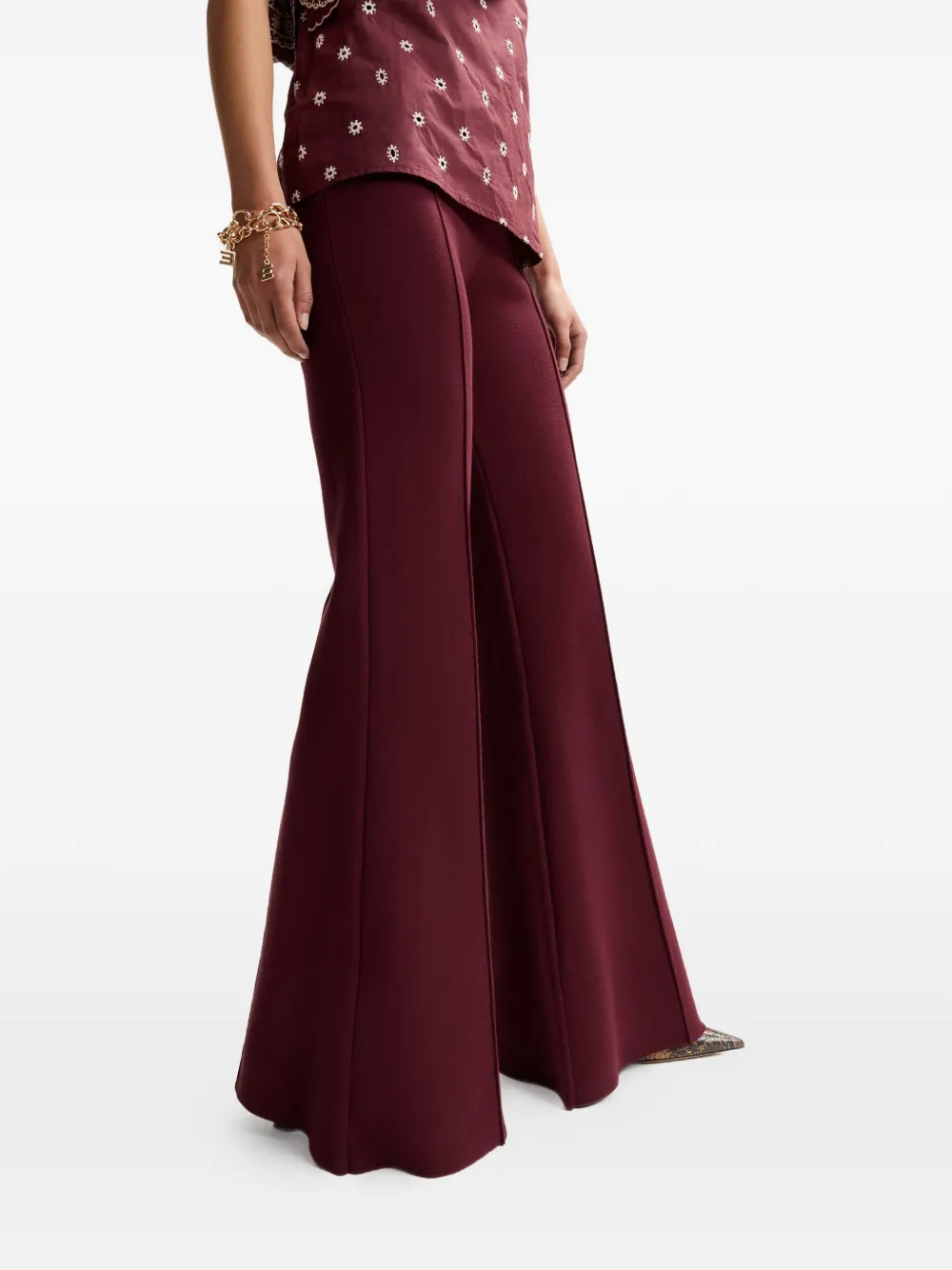 Essentiel Antwerp Flared pantalon Rood
