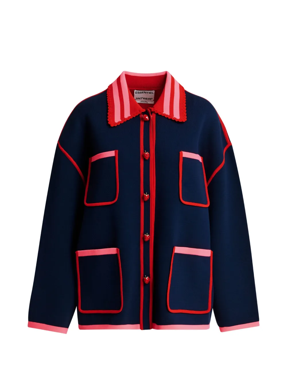 Essentiel Antwerp Cardigan con bottoni - Blu