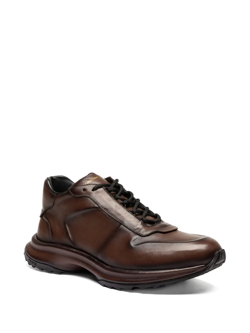 Officine Creative Phase 001 leather sneakers Bruin