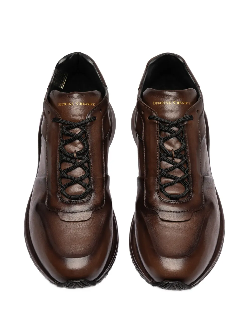 Officine Creative Phase 001 leather sneakers Bruin