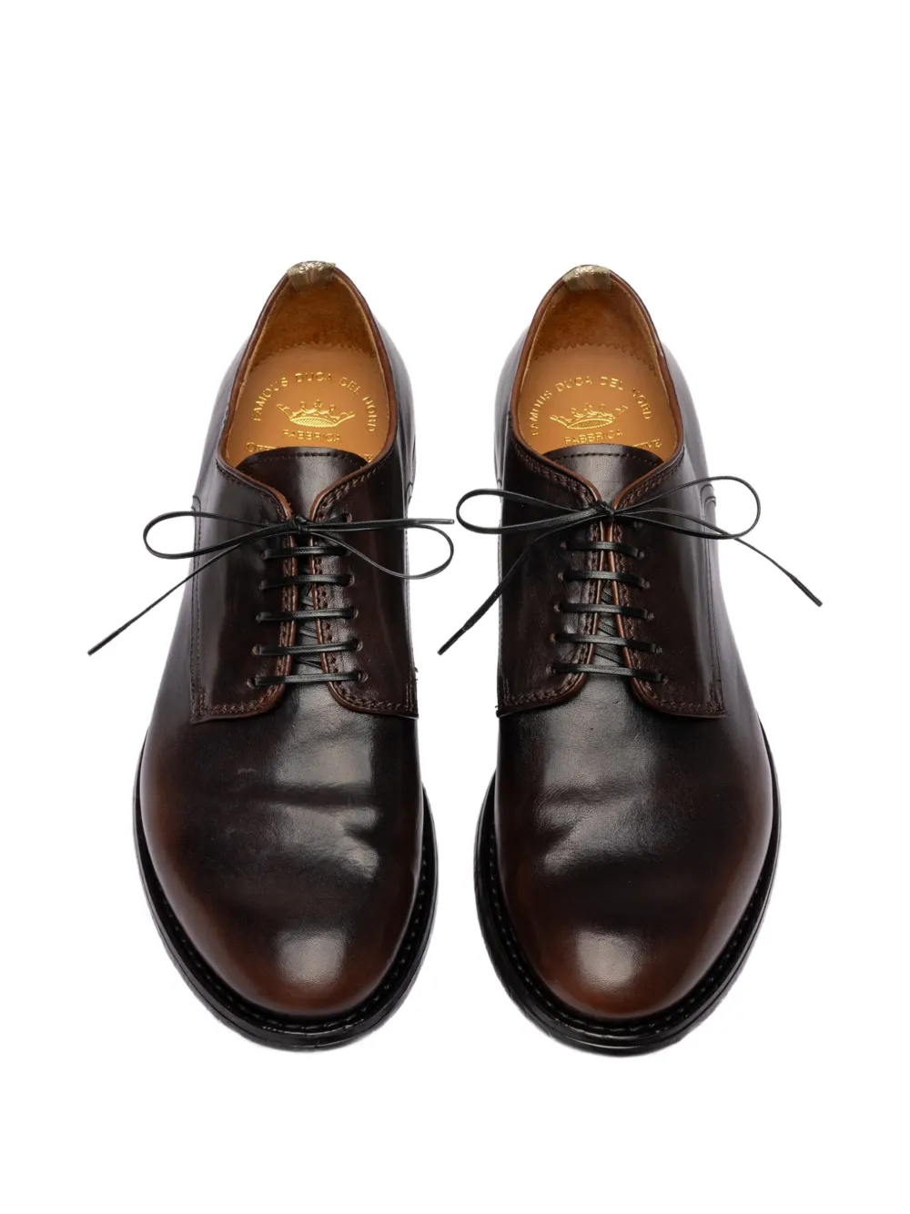 Officine Creative Mavic 001 leather derby shoes Bruin