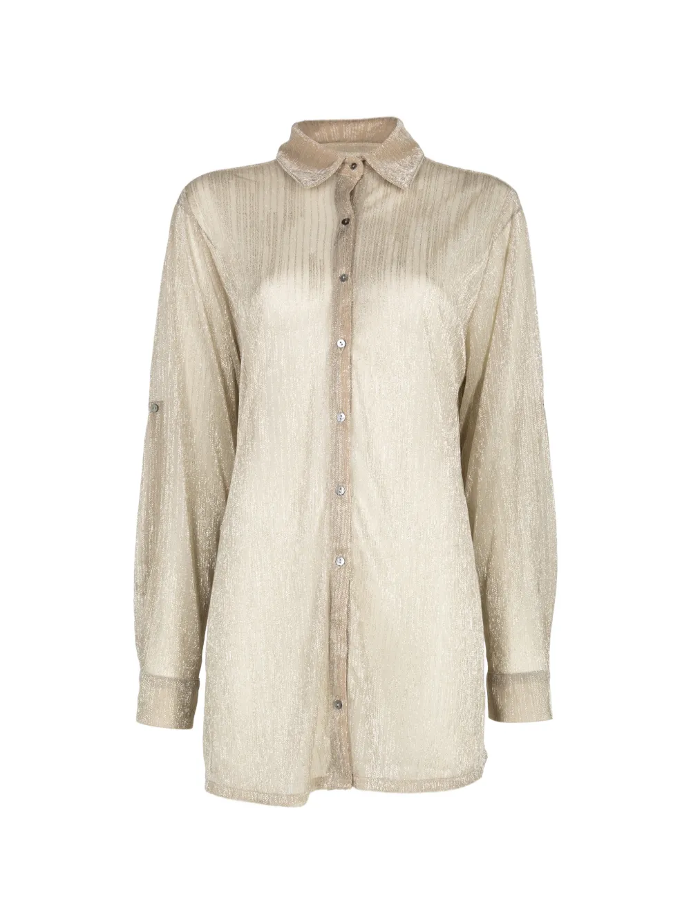 PALMACEA Nuna metallic-thread shirt